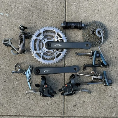 Vintage Shimano XTR Groupset M950 Japan [READ DESC] (3x8) - Image 1 of 4