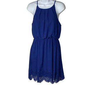 Blue Rain Women’s Royal Blue Sleeveless Tank Mini Dress Small - Picture 1 of 6