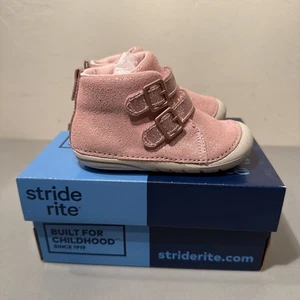 Stride Rite Kleinkind Mädchen Schuhe Größe 5,5 Roségold Rosa Glitzer SBGF190314 - Bild 1 von 11