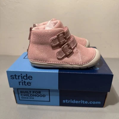 Stride Rite Toddler Girl Shoes Size 5.5 Rose Gold Pink Sparkles SBGF190314 - Image 1 of 4