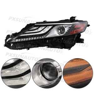 Left Headlight Driver Black W/LED Signal Lamp For 2021 2022 Toyota Camry XSE - Imagen 1 de 6
