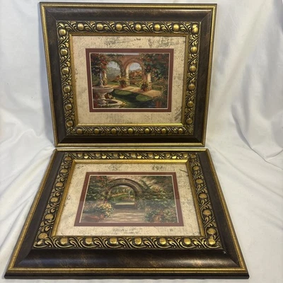 Set Of 2 Framed Prints Tuscany Afternoon Martin Figlinsk 14 1/2 X 12 3/8” - Image 1 of 4
