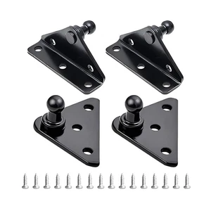 4 Pack 10mm Ball Stud Bracket Gas Strut Mounting Bracket for Lift Support Shocks - Bild 1 von 6