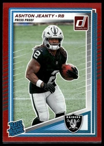 Donruss Rated Rookie Press Proof 2025 rojo - Ashton Jeanty 305 LV Raiders (RC) - Imagen 1 de 2
