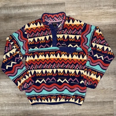 Patagonia Synchilla Snap-T Kids X Large 14 Aztec Southwest Fleece Gorpcore Youth - Image 1 of 4