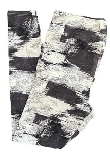 TC Lularoe Leggings Batik schwarz weiß Farbblock Gr. 12-18 NEU 374033 - Bild 1 von 4