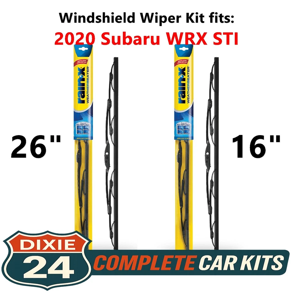 Rain-X Weatherbeater Windshield Wiper Kit fits: 2020 Subaru WRX STI (26" & 16") - Image 1 of 4