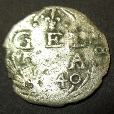 Certificado Autenticidad 1640 Colonial Holandés Nueva York Plata Medio Centavo Gelderlan Foto 1 de 4