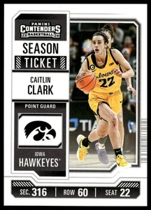 2024 Panini Caitlin Clark Collection #CC2 Caitlin Clark College Contenders - Picture 1 of 2