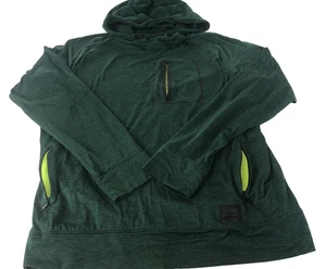 Amercian Eagle Outfitters Felpa con Cappuccio Uomo Flex Grande Verde Pullover Tasca Canguro - Foto 1 di 11