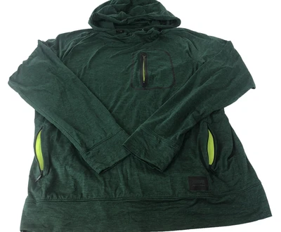 Sudadera con Capucha Flexible Para Hombre American Eagle Outfitters Grande Verde Pullover Bolsillo Canguro Foto 1 de 4