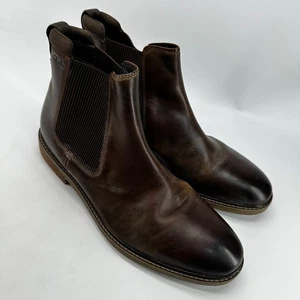 Clarks Paulson Up Side Gore Chelsea Boots Brown Men's Size 12 Leather - Picture 1 of 13