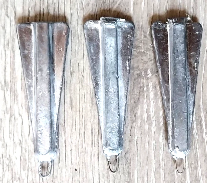 Heringsblei Brandungsblei Angelblei mit Öse 50g Hering Zander Aal NEU unbenutzt - Bild 1 von 4