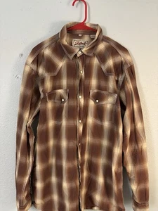 RAFTER C Herren Hemd XL braun kariert Western Pearl Snap RED DIRT COLLECTION - Bild 1 von 5