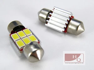 Festoon CAN BUS  31mm C3W ERROR FREE 5630 LED SIZE interior WHITE LED SMD bulbs - Picture 1 of 1