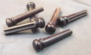 6 ROSEWOOD GUITAR BRIDGE PINS - 5 degree taper - Picture 1 of 4