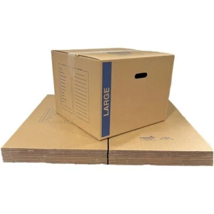 12 - Pack Grandes Cajas de Mudanza de Cartón 20x20x15 32 ECT con Asas - Imagen 1 de 4