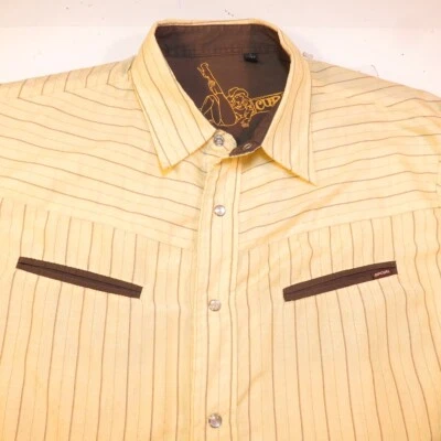 RIP CURL RETRO COWBOY WESTERN SNAP UP SHIRT Mens L  - Image 1 of 3