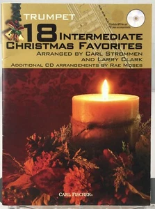 18 Intermediate Christmas Favorites Trumpet Sheet Music By Carl Fischer With CD - Picture 1 of 4