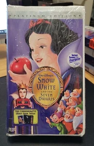 Snow White and the Seven Dwarfs (VHS, Platinum Edition) Brand New Factory Sealed - Picture 1 of 3