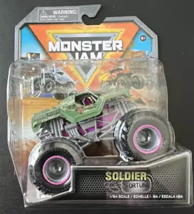 2024 Spin Master Monster Jam Soldier Fortune Pink Series 35 "Nuova Uscita" - Foto 1 di 7