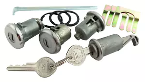 Door Trunk and Glovebox Lock Set For 1967-68 Pontiac Firebird 1968 Chevy Camaro - Picture 1 of 3