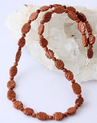 Collana In Oro Flusso Con Pietre Preziose Incisa A Mano Glitter Ca. 46 Cm - Immagine 1 di 2