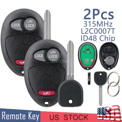 2 llaves de encendido de repuesto para Hummer H3 2006 2007 2008 2009 2010 + mando a distancia Foto 1 de 4
