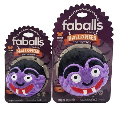 FabDog Dracula Faball Purple Squeaky Fetch & Play Dog Toy *Pick Size - Image 1 of 2