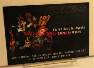 Attakus~Werbe-/Galeriekarte~Zinn & Kaltguss Porzellan Figuren~ - Bild 1 von 1