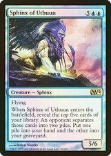 Mtg-sphinx of uthuun nm-foil english m12 sphinx of uthuun