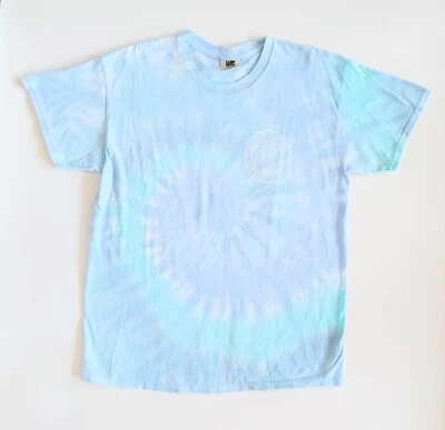 Camiseta Camisa Estilo Surf Talla Grande Bonita Playa Tie Dye Azul Manga Corta Foto 1 de 4