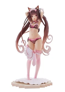 Nekopara Chocola Lovely Sweets Time 9.4in 1/7 Figure PVC Statue Plum Japan NIB - Picture 1 of 13