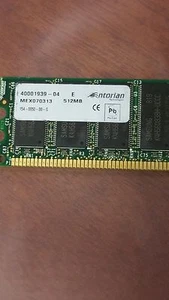 512MB DDR1 PC DDR PC3200E 3200E DDR1-400 400MHZ 184PIN ECC UNBUFFERED 32X8 - Picture 1 of 1