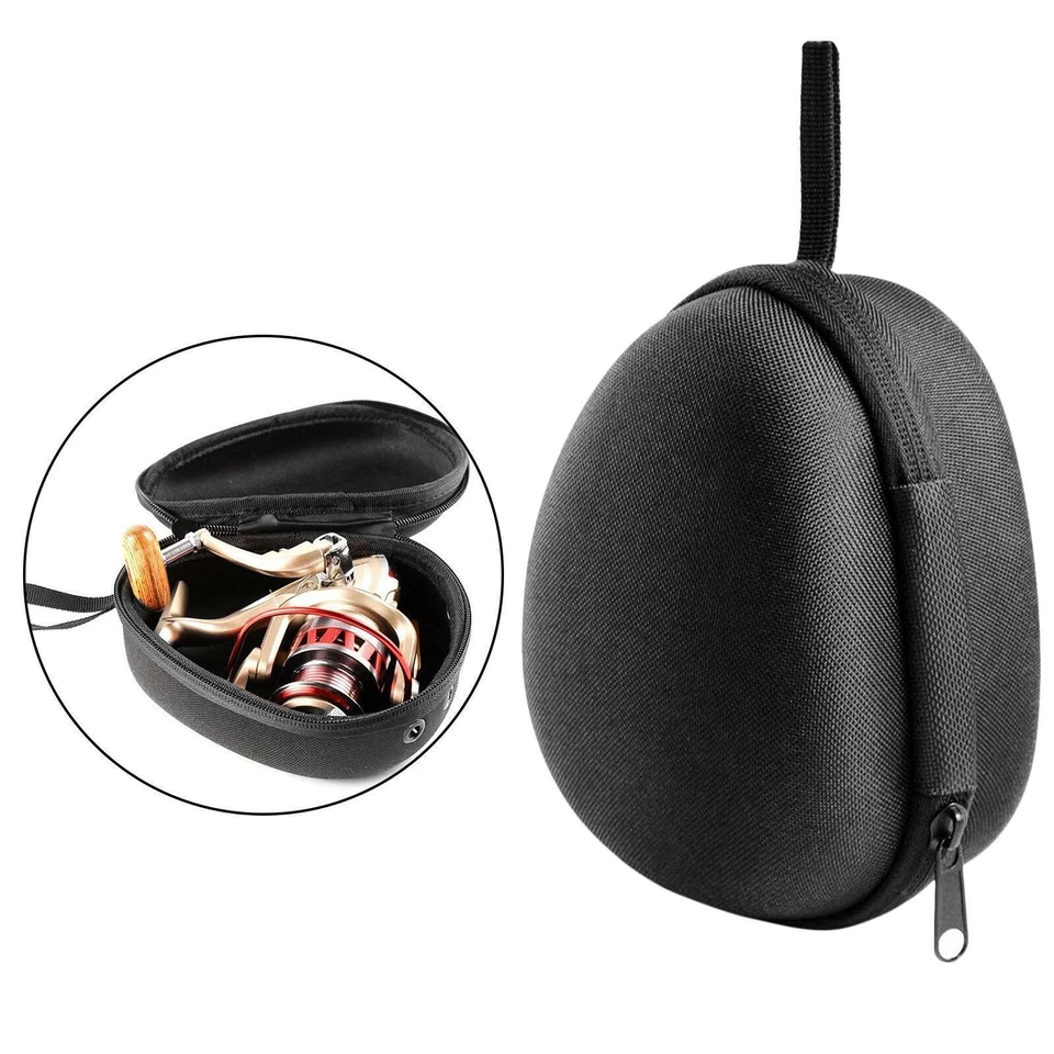 Fishing Reel Tasche Schutzhülle EVA Outdoor Tackle Bag  Lagerung Case schwarz - Bild 1 von 4