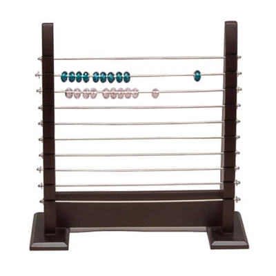 Wooden Display Stand Beads Display Rondelles Rack Pandora Beads Organizer Walnut - Image 1 of 2