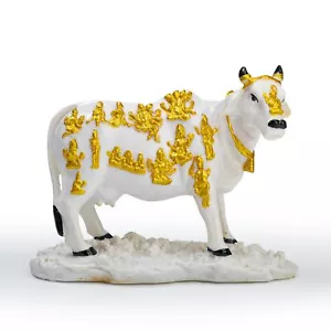 Kuh Statue Skulptur Idol Figur Murti Deko Prunkstück für Home Office... - Bild 1 von 4