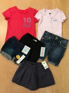 New! Levi's, Cat & Jack, Dip, Toddler Girls Clothing Lot of 6 (2 Used) Size 2T - Picture 1 of 8