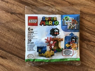Lego Super Mario 30389 Fuzzy & Mushroom Platform 39pcs Brand New Factory Sealed  - Image 1 of 2