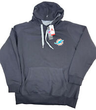 Miami Dolphins Pullover Hoodie Black Jacket Women’s Size XL New NWT NFL Antigua
