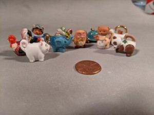 Tea Pots Dollhouse Doll House  French Feves Porcelain  Epiphany Cake