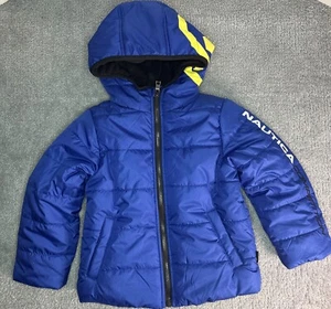 Nautica Competition Boys Jacket Water-Resistant Sz S (4) Blue/yellow NWT $100 - Picture 1 of 9