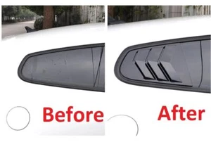 Side Vent Scoop Cover Glossy For scirocco coupe 2009+ Window Quarter Louver - Imagen 1 de 7