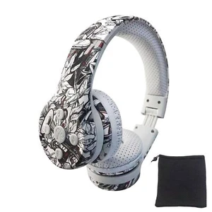 Toddler Headphones Wireless Bluetooth 5 Button Volume Limited Mic bs690 Pattern - Picture 1 of 7