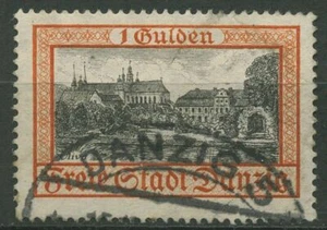 Gdansk 1925 marca libre castillo y monasterio Olivia 212b sellado - Imagen 1 de 1