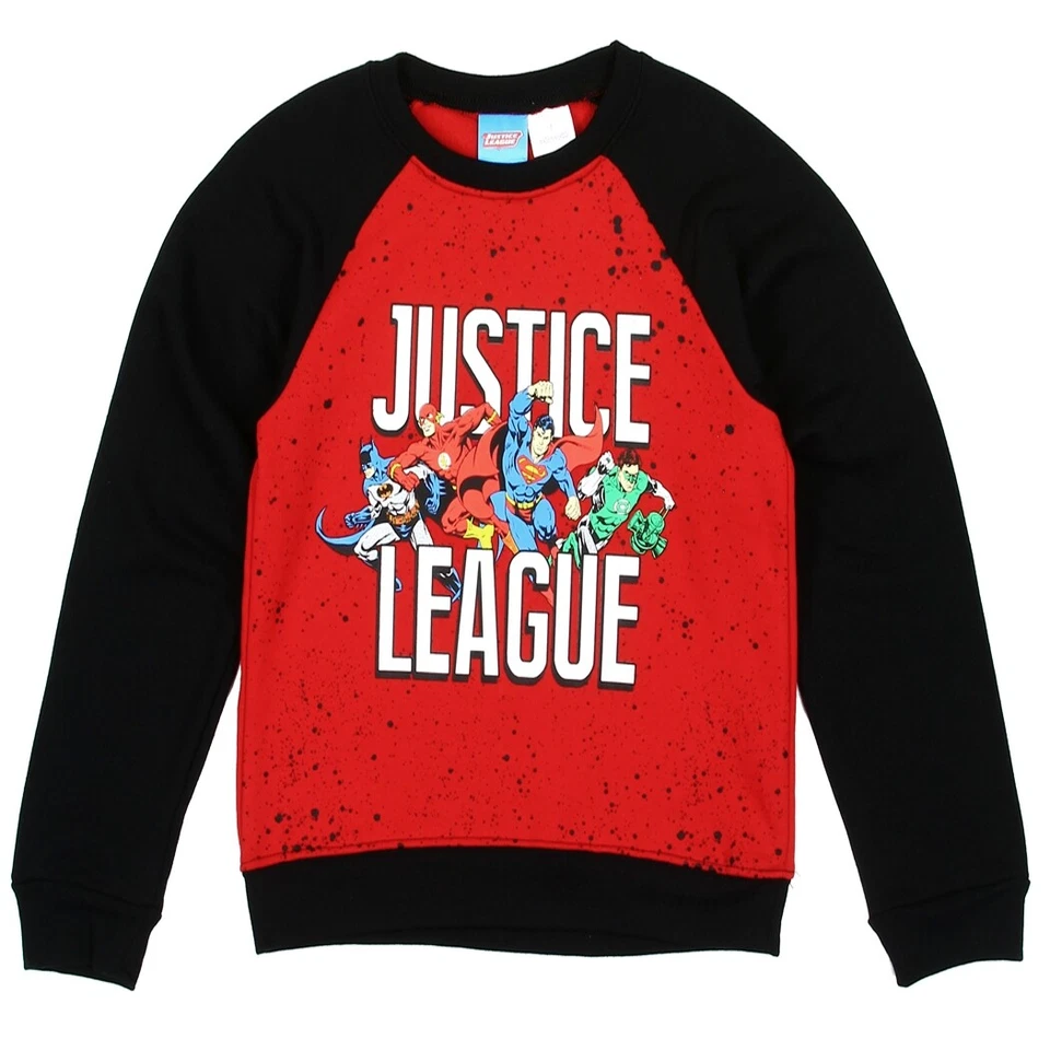 Justice League☆Boys Lightweight Sweatshirt☆Batman Superman Flash Green Lantern - Image 1 of 1