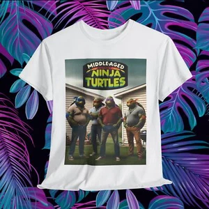 Camiseta Parodia Tortugas Ninja Adolescentes Mutantes, Camiseta Gráfica Divertida, Camisa Unisex, - Imagen 1 de 19