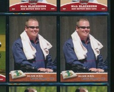 Lot (2) 2007 Grandstand Alan Rail Beloit Snappers (CA51) SWSW6 