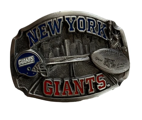 New 1994 New York Giants NFL Belt Buckle Limited Addition 28 of 10,000 Cover
