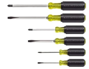 Klein Tools 85074 6-Piece Screwdriver Set Cushion Grip Phillips & Slotted - Picture 1 of 5